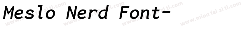 Meslo Nerd Font字体转换